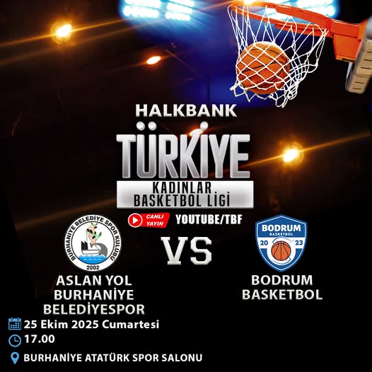 Burhaniye Belediyespor, Halkbank TKBL'de Bodrum Basketbol ile Karşılaşacak