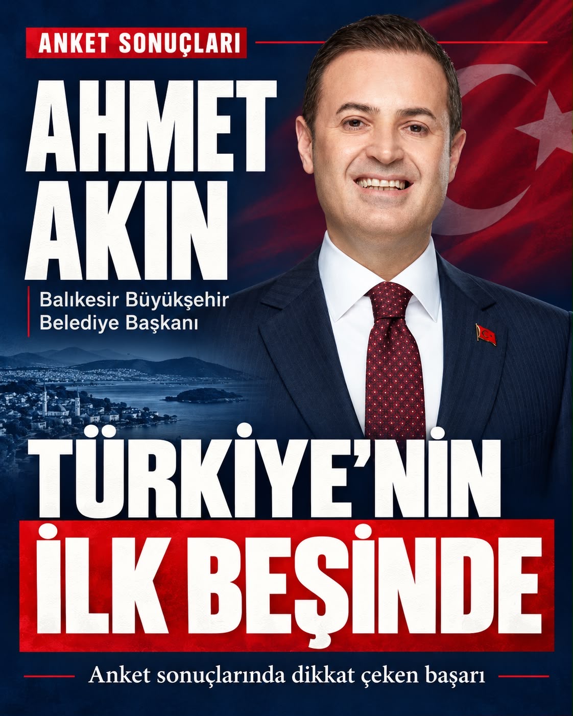 AHMET AKIN, TÜRKİYE’NİN GELECEK VAAT EDEN SİYASETÇİLERİ ARASINDA İLK 5’TE