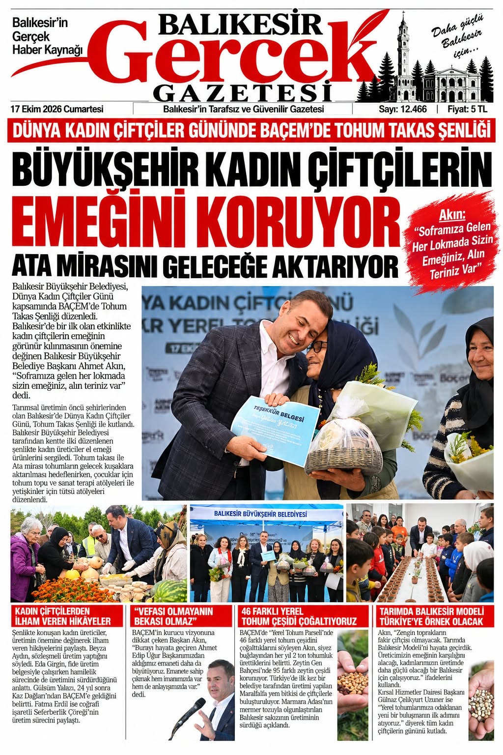 Büyükşehir Kadın Çiftçilerin Emeğini Koruyor, Ata Mirasını Geleceğe Aktarıyor