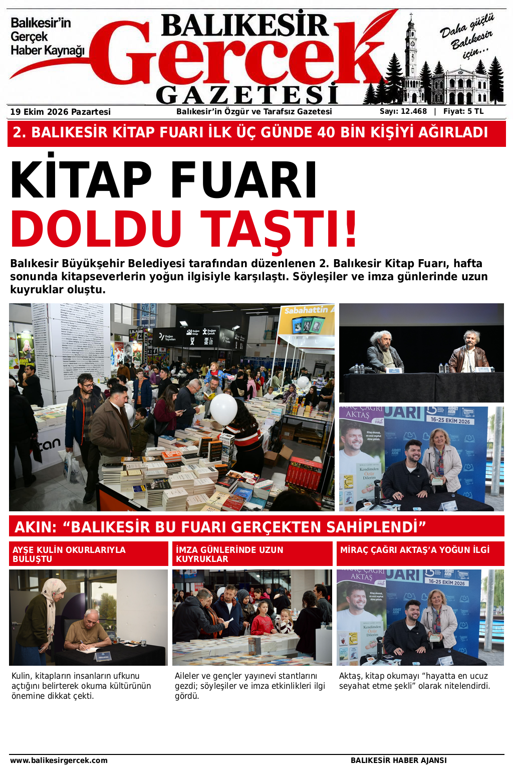 2. Balıkesir Kitap Fuarı Hafta Sonu Doldu Taştı